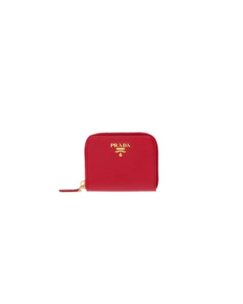 1mm268 prada|Fiery Red Saffiano Leather Coin Purse .